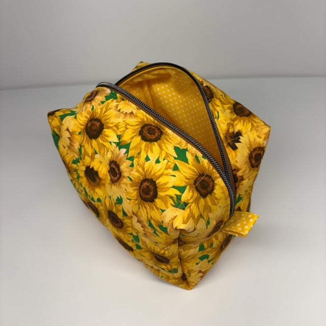 Dog Boxy Accessory Bag - Sunflowers