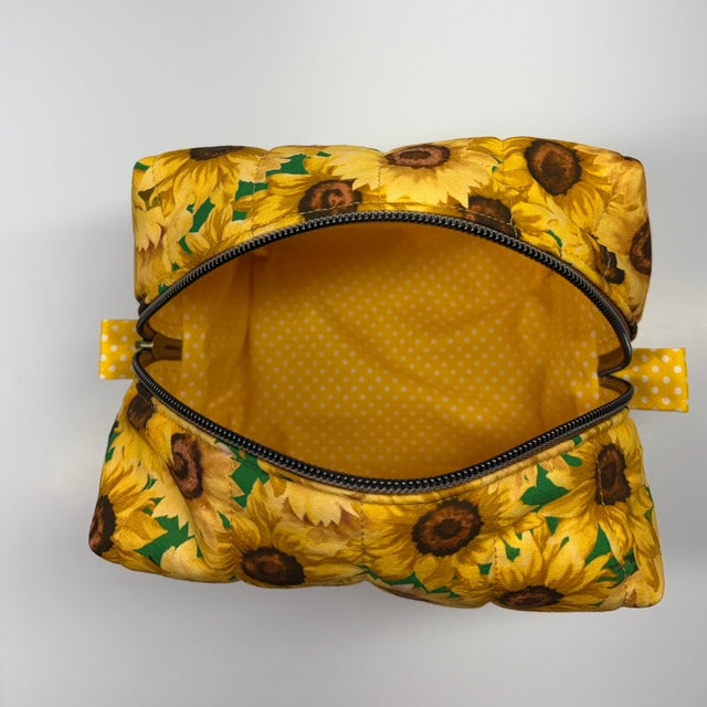 Dog Boxy Accessory Bag - Sunflowers
